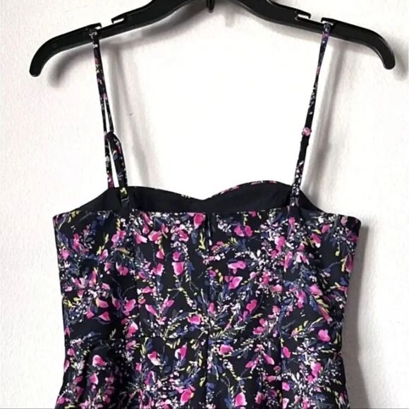NEW French Connection Whisper Light Sweet Floral Mini Dress in Black Size 12 - Picture 6 of 12